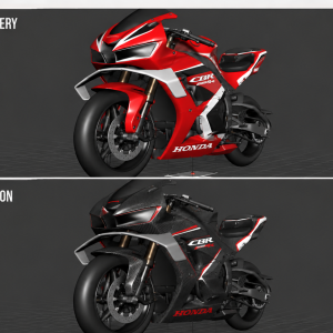 CBR600RR (2013–2020) Aerodynamic Winglets CBR600RR (2013–2020) Aerodynamic Winglets | Race Fairing Wings | 3D Printable STL