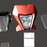 Untitled KTM Dirt Bike Supermoto Headlight DIY Kit 3D Printable STL Files