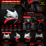 gsxr suzuki gsxr 1000 K7-K8 (2007-2008) winglets