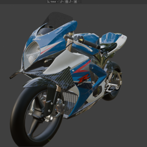 Suzuki GSX-R1000 K7 K8 Half Winglet – 3D Printable Motorcycle Aero Wing